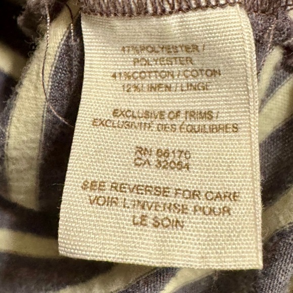 FP Beach | Free People Stripe Oversized Dropped Shoulder Scoop Neckline Boho Top - Picture 9 of 9